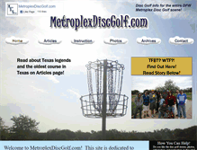 Tablet Screenshot of metroplexdiscgolf.com